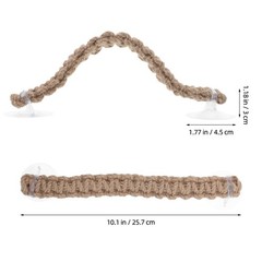 3Pcs Reusable Jute Rope Hammock Hermit Crab Lizard Climbing Vine