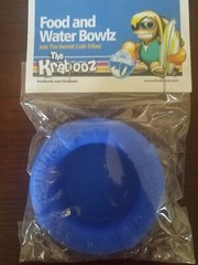 The Krabooz Hermit Crab Food and Water Bowlz, Blue, New