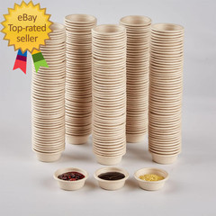 300 Pack Paper Feeding Cups Samll 0.5 Oz Gecko Food and Water Feeding Dish Ledge