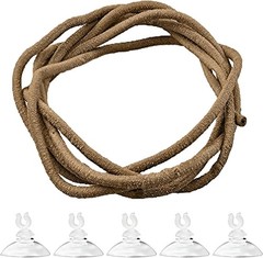 SunGrow 6 ft Reptile Vine for Terrarium, Flexible Climber Lizard Tank Decor,…