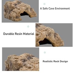 Reptile Hide for Leopard Gecko,Bearded Dragon,Ball Python & Tortoise – Ter