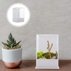 1Pcs White Acrylic Insect Breeding Box Reusable Mantis Storage Container
