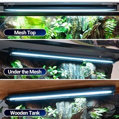 Switchable UVB Light for Reptiles, 39W T5 UVB Light Combo Kit for Tropical & …