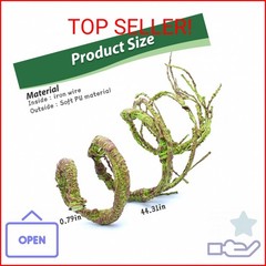 PINVNBY Flexible Bend-A-Branch Jungle Vines Pet Habitat Decor Reptile Plants Ter