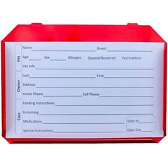 100 Kennel Cards (3 X 5 Inch) Cat and Dog Boarding Supplies, Pet Profile Reco…