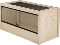 ECOFLEX 48″ Wide Large Reptile Habitat, Mojave Lounge for Snakes, Tortoises & Li