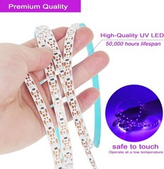 USB Black Light Strip, 6.6ft 10W UV LED Blacklight String Blue