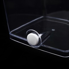 Transparent Desktop Reptile Box Acrylic Reptile Breeding Box with LED Light
