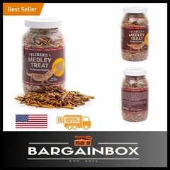 Convenient 3.2-Ounce Bearded Dragon Food – Blend of Mealworms and Crickets