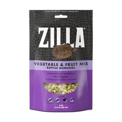 Zilla Reptile Munchies Vegetable and Fruit Mix 4 Ounce Dehydrated Treats