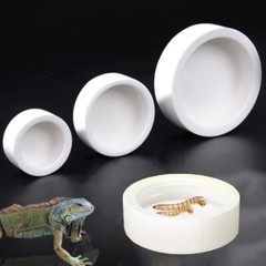 Anti-Escape Worm Dish Reptiles Ceramics Feeding Dish Reptiles Water Drinker Bowl