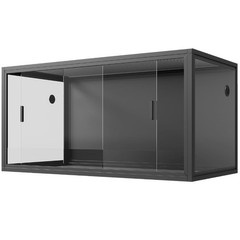 120 Gallon Reptile Terrarium, Tempered Glass with Aluminum Frame,Ventilated Tank