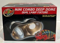 Zoo Med Mini Combo Deep Dome Dual Lamp Fixture (d7)