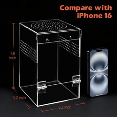 Jumping Spider Enclosure Hammock Kit,Ventilation Praying Mantis Habitat