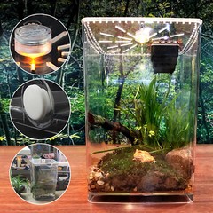 Acrylic Clear Reptile Enclosure Cage Lizard Frog Pet Snake Terrarium Lives Tank