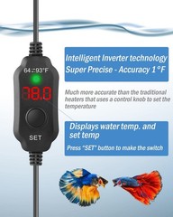AquaMiracle Mini Aquarium Heater 5V/2A USB 10W Small Fish Tank Heater for Tan…