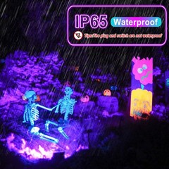 Akpgf 4 Pack 50W Black Light, LED Blacklight Flood 4Pack, 4 PACK