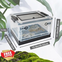 PINVNBY reptile feeding box black