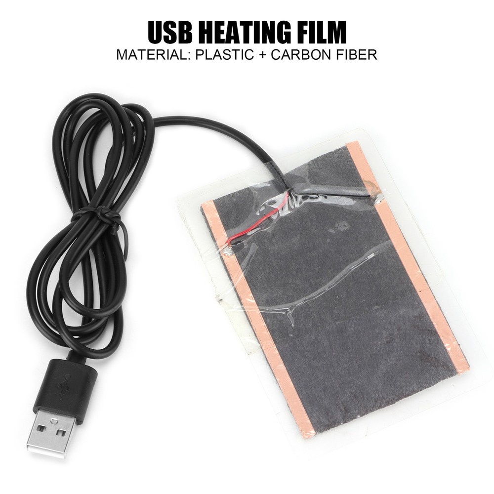 USB Heating Film Carbon Fiber Portable Heater For Reptiles && New