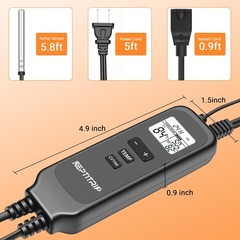 REPTITRIP 2-Socket Reptile Dimming Thermostat PID Controller Timer