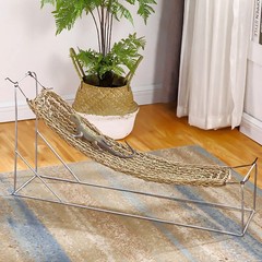 Mipcase 2Pcs Reptile Seagrass Hammock Lizard Hammock Hanging Ladder Lounger C…