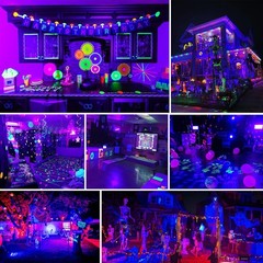 Akpgf 1 Pack 100W Black Light, LED Blacklight with US Plug and Switch,