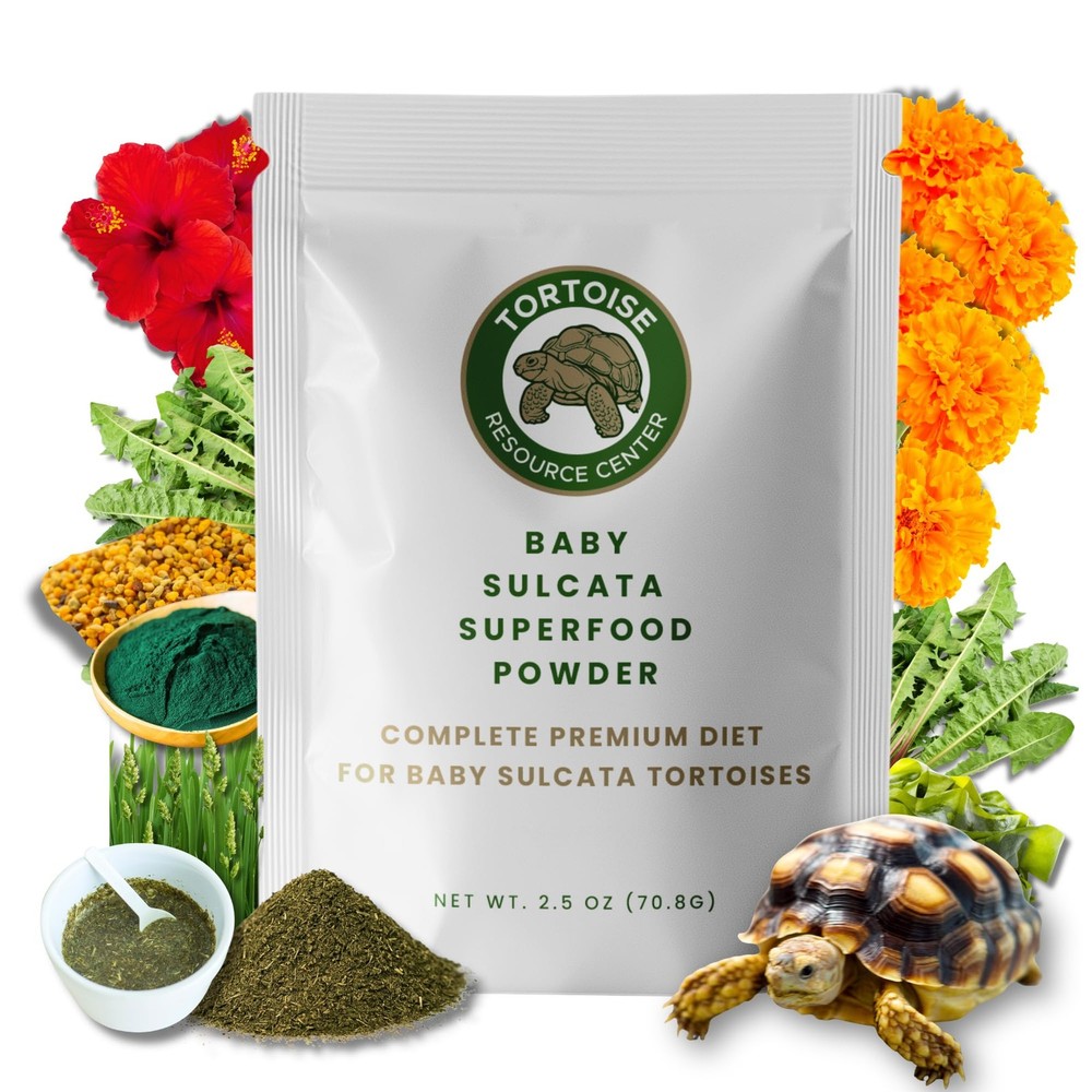 Baby Sulcata Food Powder with Calcium – Scientifically Formulated Diet for He…
