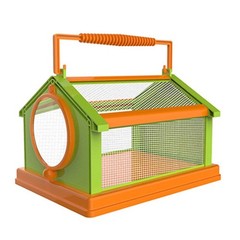 Insect Critter Case Plastic Insect Cage with Handle Easy to Observe for Bugs
