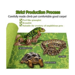 Reptile Carpet, 30 * 12in Pet Terrarium Liner,Reptiles Cage Mat/Substrate for…