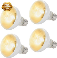 (4-Pack 100W Reptile Heat Lamp Bulbs Daylight Basking Light Bulbs for Reptiles