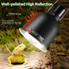 5.5 Inch Reptile Heat Lamp Fixture with Thermostat and Timer,Reptile Light Fixtu