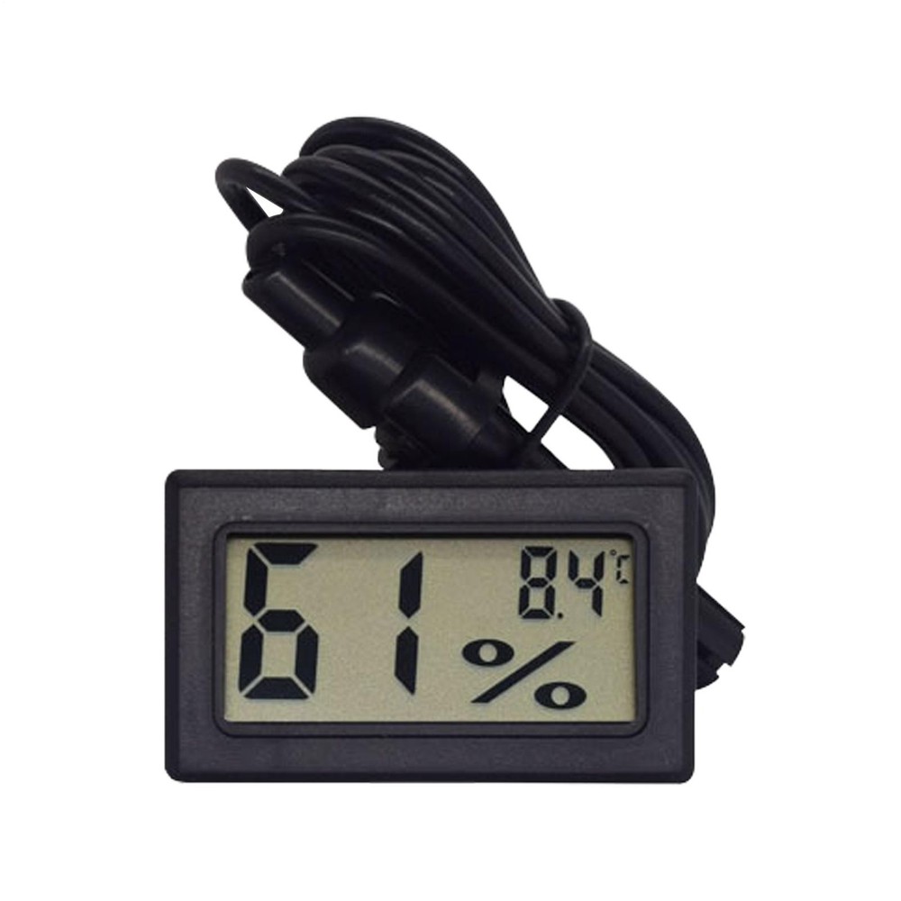 Digital LCD Indoor Reptile Temperature Sensor Humidity Meter Hygrometer Gauge