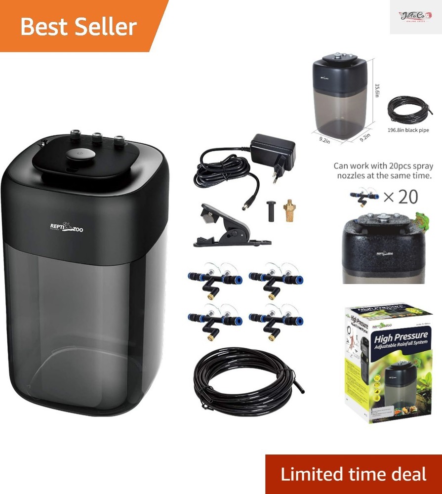 10L Reptile Mister Fogger – Silent Pump Humidifier for Terrariums and Amphibians