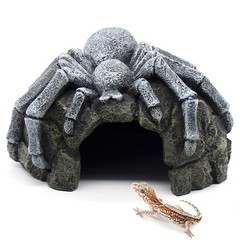 Reptile Rock Cave Hideouts Terrarium Habitat Decor Gecko Tank Accessories for…