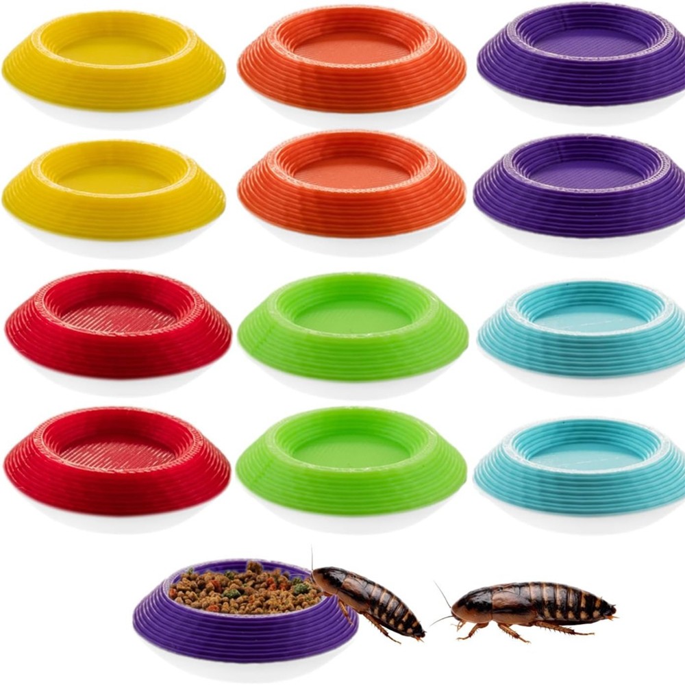 Small Invertebrate Feeding Dish – Cockroach Bowl, Ideal for Tiny Insect Pets