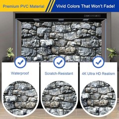 Aquarium Background & Fish Tank Background – Ultra HD Static Cling, Tape-F