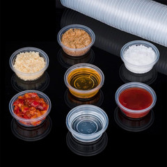 200 pcs 0.5oz Crested Gecko Food and Water Feeding Cups, Reptile Feeder Bowls, f