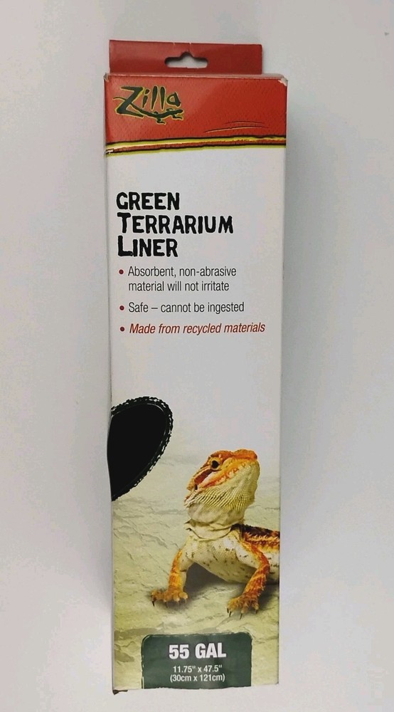 Zilla Reptile Green Terrarium Liner 55 Gal. 11.75″ X 47.5 Carpet Substrate