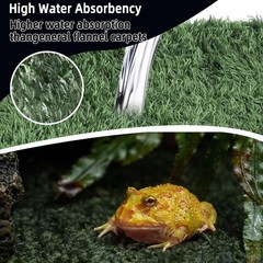 2Pcs Reptile Carpet Mat,35.4 x 17.7 in Terrarium Bedding Substrate Liner,Tort…