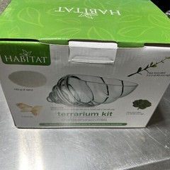 Habitat Terrarium Kit with Sand, Sea Shells, and Succulents