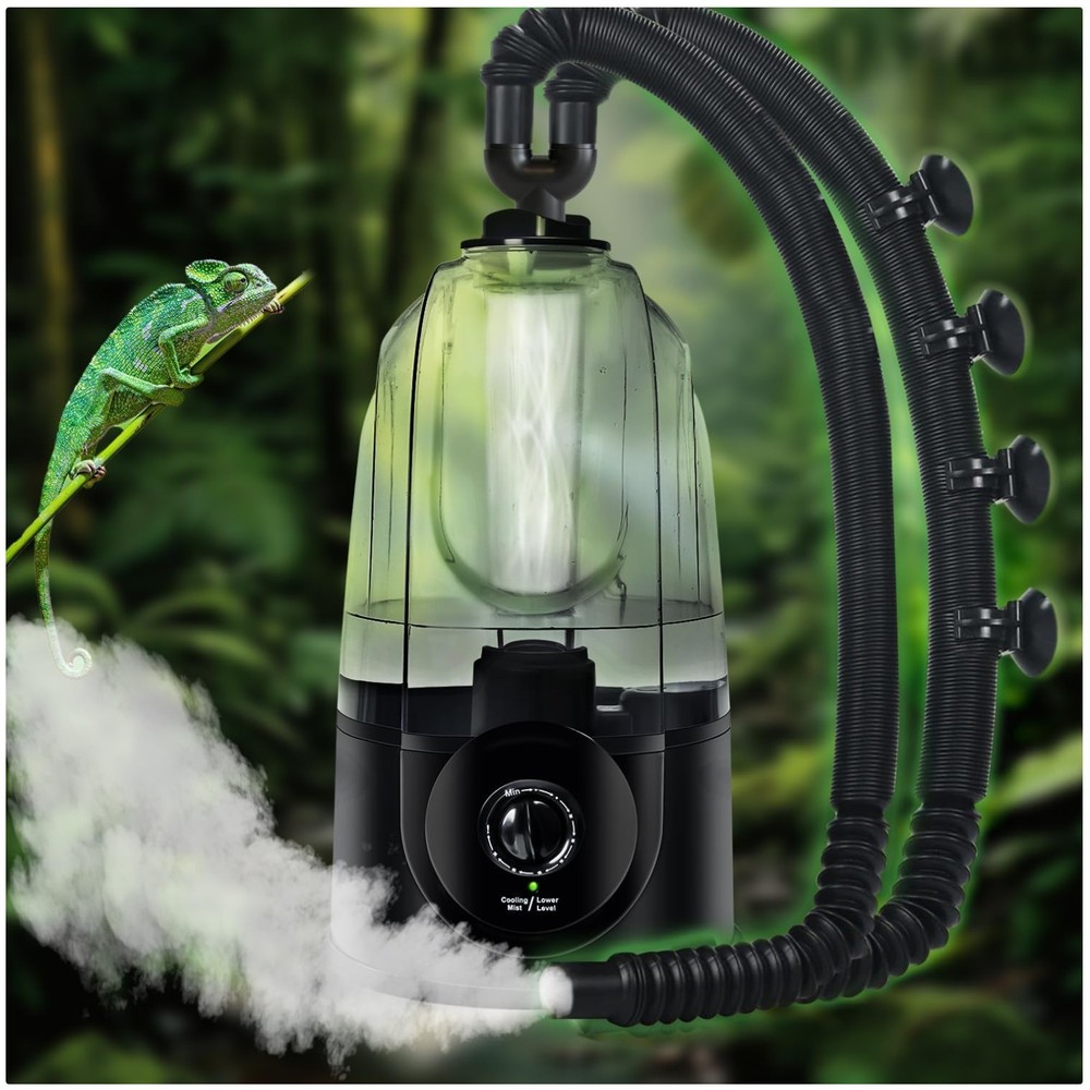 Adjustable Reptile Humidifier, Red/Green Indicator