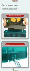 Amphibian Terrarium Tank Habitat for Pet Turtles Hermit Crabs Tortoise