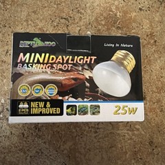 25W Upgraded Nano Reptile Daylight Basking Spot Heat Lamp Bulb 2 Pack, UVA Fu…