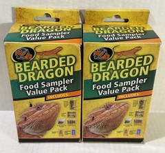 Lot Of 2 Bearded Dragon Food Sampler Value Pack ￼
