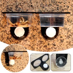Reptiles Pet Feeding Platform Lizard Gecko Suction Cup Feed Bowl Food Container.