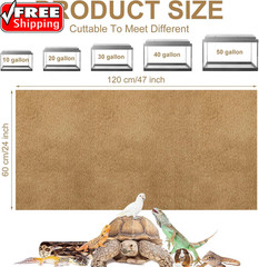 4 Pcs Reptile Carpet Pet Terrarium Floor Liners Bedding Substrate Liner Supplies