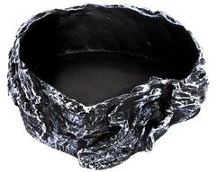 Reptile Rock Food Water Bowl, 5.4 x 5.1 x 1.4 inches, Dish, Amphibians, Turtle