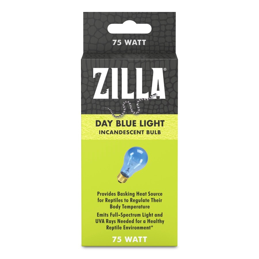 Zilla Night Day Blue Incandescent Bulb for Reptiles Watt 75 Watts (3 Units)