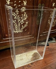 Handmade Vertical Rectangular Tower Acrylic Enclosure 19.5 Inch Tall 17 lbs