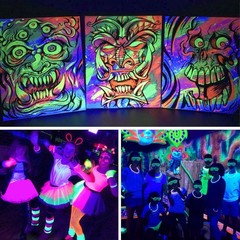 40W LED Black Light Bar for Glow Party, Blacklight with Plug &Switch,